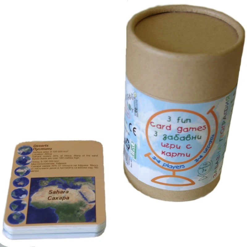 Игри с карти Bright Toys, Забавна География